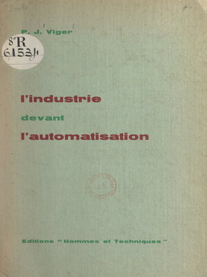 cover image of L'industrie devant l'automatisation